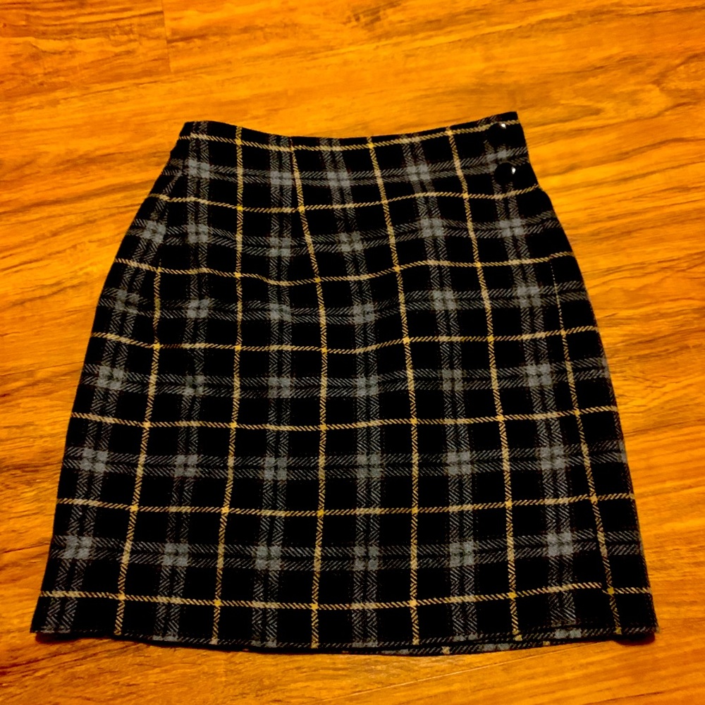 Wool wrap skirt